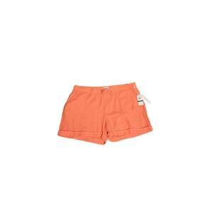 Dash cotton elastic waist cuffed shorts New